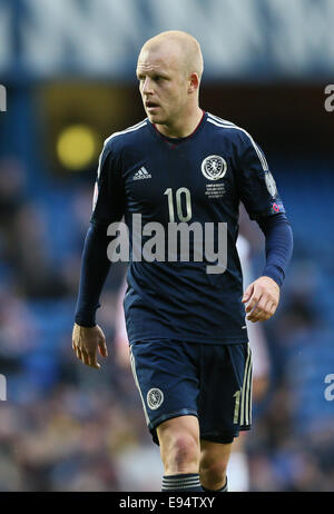 Glasgow, Royaume-Uni. Oct 11, 2014. Steven Naismith d'Écosse - Euro 2016 Qualifications - l'Ecosse contre la Géorgie - Stade Ibrox - Glasgow - Ecosse - 11 octobre 2014 - © Simon Bellis/Sportimage/csm/Alamy Live News Banque D'Images