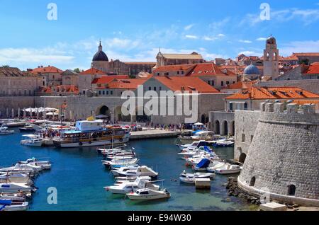 Le port de Dubrovnik Dubrovnik Hafen - 01 Banque D'Images