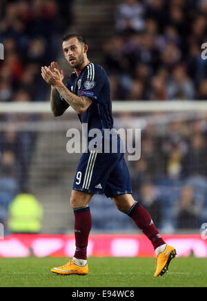 Glasgow, Royaume-Uni. Oct 11, 2014. Steven Fletcher de l'Ecosse - Euro 2016 Qualifications - l'Ecosse contre la Géorgie - Stade Ibrox - Glasgow - Ecosse - 11 octobre 2014 - © Simon Bellis/Sportimage/csm/Alamy Live News Banque D'Images