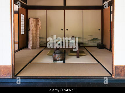 La Californie, San Marino, l'Huntington, jardins botaniques, Jardin Japonais, house interior Banque D'Images