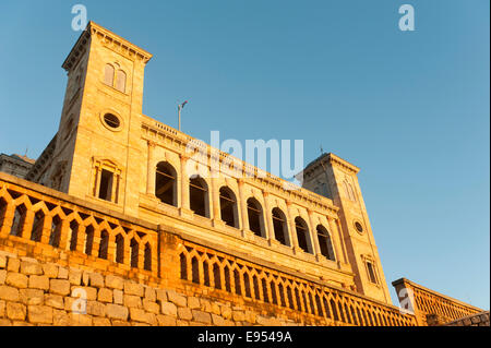 Ancien Palais Royal Rova d'Antananarivo, dans la lumière du soir, la Haute Ville, Vieille Ville, Antananarivo, région Analamanga Banque D'Images