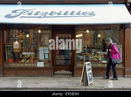 Fitzbillies de thé et restaurant, Cambridge, Angleterre Banque D'Images