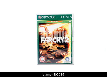 XBox360 classique jeu FarCry 2 (18) Ubisoft l'un Joue à shoot e, mais peut être joué en ligne Banque D'Images