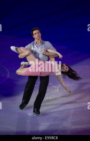 Tessa Virtue et Scott Moir (CAN) dans le Gala de patinage artistique à l'exposition des Jeux Olympiques d'hiver, Sotchi 2014 Banque D'Images