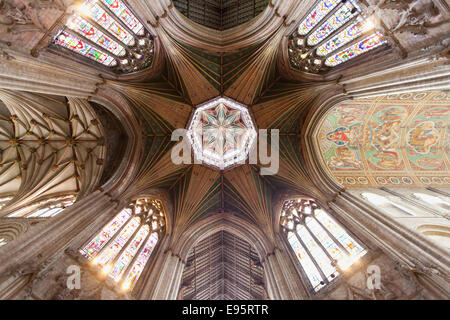 Plafond de l'Octagon, Cathédrale d'Ely Banque D'Images