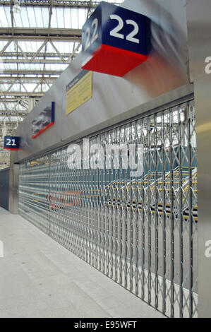 Londres, Royaume-Uni. 20 Oct, 2014. 21 et 22 plates-formes à l'ancien terminal Eurostar de la gare de Waterloo s'apprête à ouvrir. Credit : JOHNNY ARMSTEAD/Alamy Live News Banque D'Images