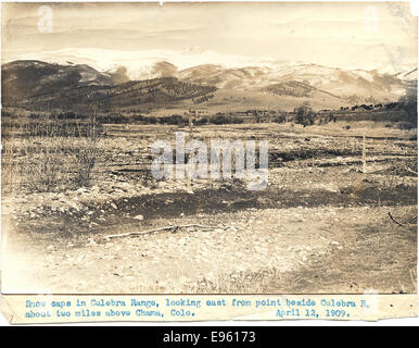 Bouchons de neige à Culebra, à l'est d'un point à côté de Culebra R, à environ deux milles au-dessus de Chama, Colo. Banque D'Images