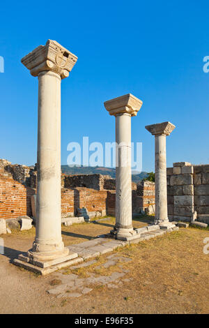 Ruines de st. Johns Basilique de Selcuk Ephesus Turquie Banque D'Images