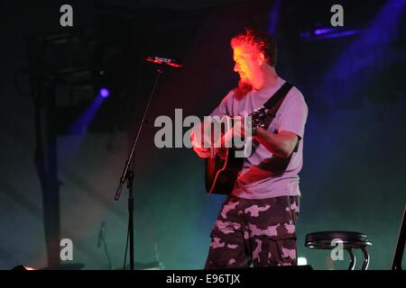 'Lemon Jelly', T In The Park music festival, balado, Écosse, 2003. Banque D'Images