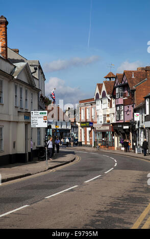 Great Dunmow High Street à Manchester - Royaume-Uni Banque D'Images