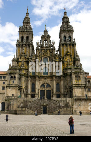 La Cathédrale de Saint Jacques de Compostelle Banque D'Images