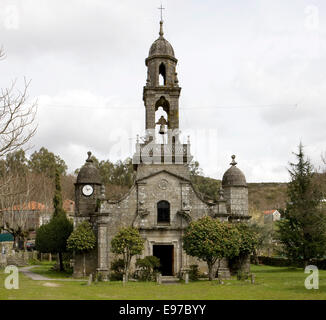 Vieille église en Galice, Espagne Banque D'Images