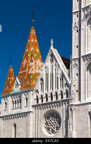 L'église St Mathias, Budapest Banque D'Images