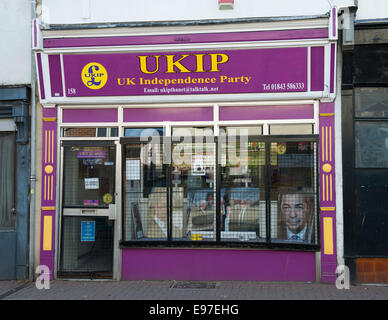 Bureau de l'UKIP, rue King, Ramsgate, Kent, Angleterre, Royaume-Uni. Banque D'Images