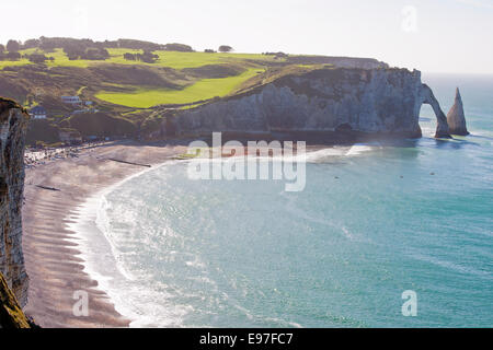 Etretat cliffs Normandie France Europe Banque D'Images