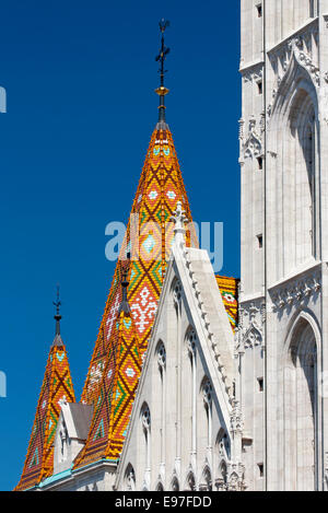 L'église St Mathias, Budapest Banque D'Images