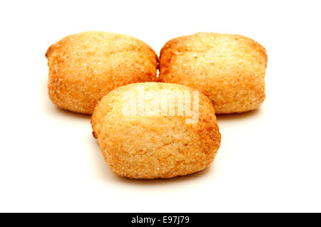 Soft amaretti di Santo sur fond blanc Banque D'Images