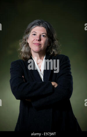 Philanthrope suédois, anthropologue et éditeur Sigrid Rausing apparaît au Edinburgh International Book Festival. Banque D'Images