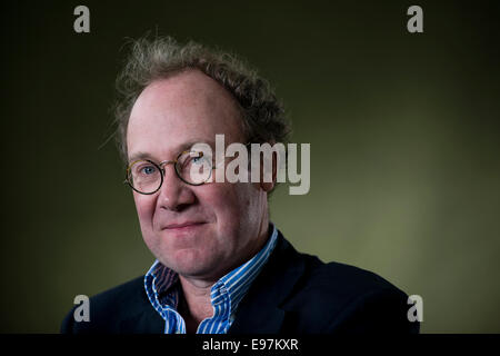 L'historien britannique, auteur, critique et chroniqueur Ben Macintyre s'affiche à l'Edinburgh International Book Festival. Banque D'Images