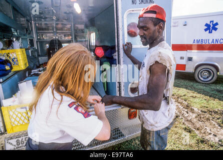 L'ANGOLA, LA - JANVIER1 : la prison d'Angola annuel Rodeo est tenue en Angola, en Louisiane en janvier 01, 1995. Banque D'Images