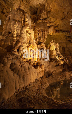 Natural Bridge Caverns dans le centre du Texas près de San Antonio. Banque D'Images