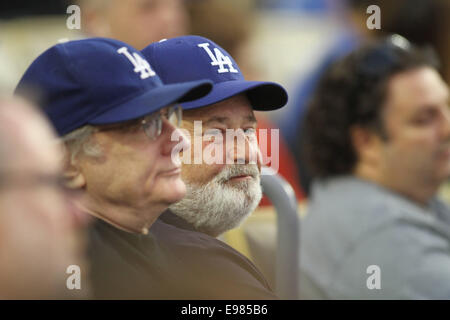 Vendredi 18 avril 2014 ; à l'Célébrités jeu Dodgers. Les Diamondbacks de l'Arizona a défait les Dodgers de Los Angeles par le score final de 2-1 au Dodger Stadium à Los Angeles, CA. En vedette : Rob Reiner Où : Los Angeles, California, United States Quand : 19 Avr 2014 Banque D'Images