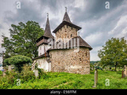 Biserica Arhanghelul Mihai, cité médiévale Eglise orthodoxe de l'Archange Michael dans village de Gurasada, Transylvanie, Roumanie Banque D'Images