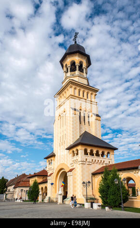 La Cathédrale Orthodoxe Roumaine à Alba Carolina Citadelle à Alba Julia, Département d'Alba, en Transylvanie, Roumanie Banque D'Images