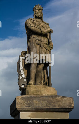 Statue de Robert Bruce, Stirling Castle Banque D'Images