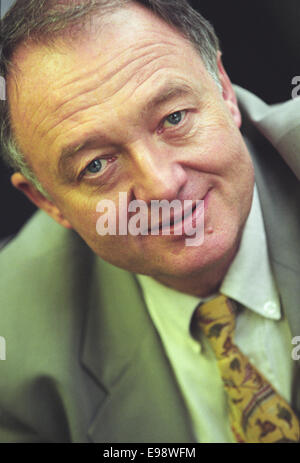 Ken Livingstone, ancien maire de Londres, en Ecosse. 1998. Banque D'Images