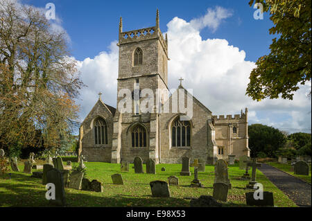 All Saints' Church dans le Wiltshire UK Crudwell Banque D'Images