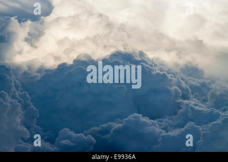 Portrait de l'Europe avec des paysages évocateurs de nuages. L'Europe du Nord, ciel Banque D'Images