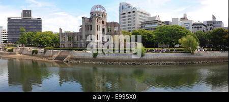 Un dôme, parc de la paix, Hiroshima, Japon. Banque D'Images