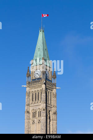 Libre à la Tour de l'horloge du Parlement d'Ottawa Banque D'Images