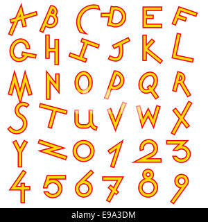 Alphabet décoratif Banque D'Images