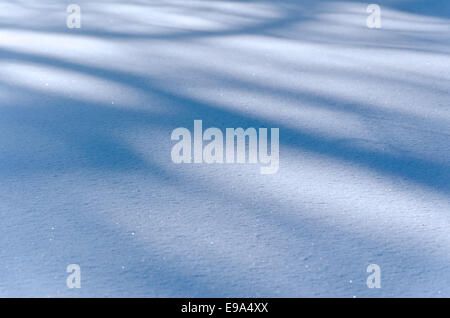 Les amoncellements de neige derniers rayons du soleil Banque D'Images