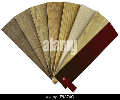 Nuancier de couleurs de bois décoration Banque D'Images