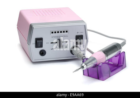 Electric nail drill machine Banque D'Images