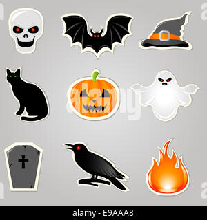 Éléments d'Halloween Banque D'Images