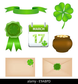 Patricks Day Symboles Banque D'Images