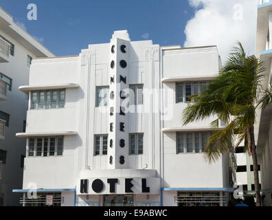 Congress Hotel à Miami Beach Art Deco Banque D'Images