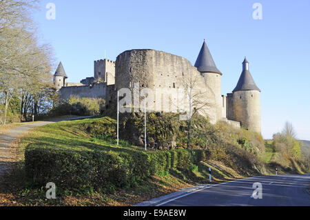 Château, Bourscheid, Luxembourg Banque D'Images