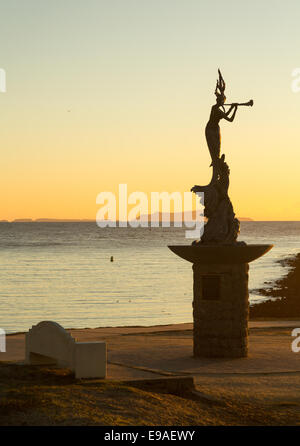 Statue Mermaid port Ventura entrée Banque D'Images