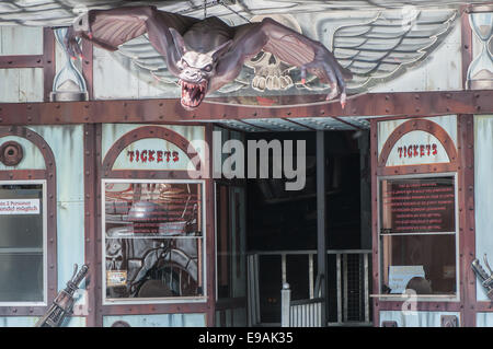 Ghost Train sur une foire à Francfort Banque D'Images