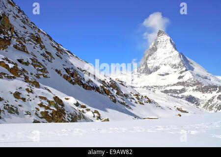 Matterhorn peak Alp Suisse Banque D'Images
