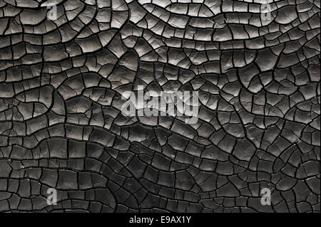 Peinture gris avec des fissures Banque D'Images