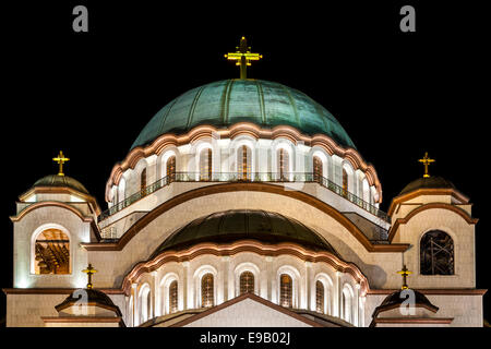 Eglise de Saint Sava, nouveau Belgrade, Belgrade, Serbie Banque D'Images