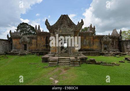 Prasat Preah Vihear, temple hindou des Khmers, 10e - 12e siècle, Tadi Pey rock hill, 525 mètres, les montagnes Dongrek Banque D'Images