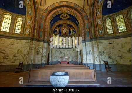 Intérieur de la chapelle votive, mémorial pour le roi Louis II de Bavière, Berg am Starnberger See, Upper Bavaria, Bavaria, Germany Banque D'Images