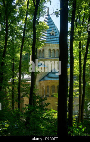 Monument à la chapelle votive, le roi Louis II de Bavière, près de Berg, sur le lac Starnberg Haute-bavière, Bavière Banque D'Images